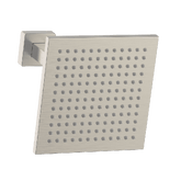 Abey Gareth Ashton Brass 200mm x 200mm Square Shower Head with 200mm Ceiling Dropper - Brushed Nickel